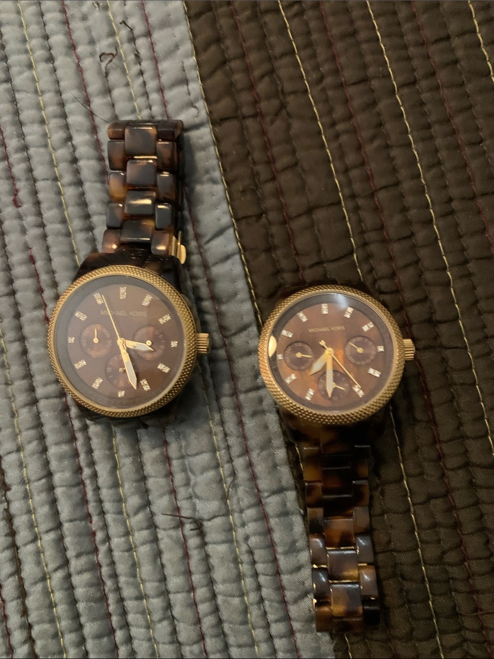 Michael Kors Brown Tortoiseshell Dial Men's / woman’s Chronograph Watch
